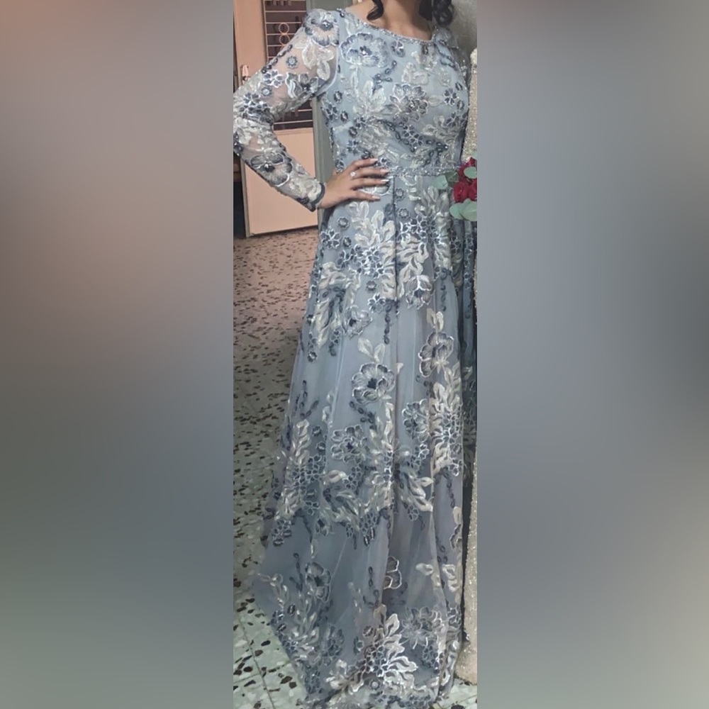 Sliver ball gown